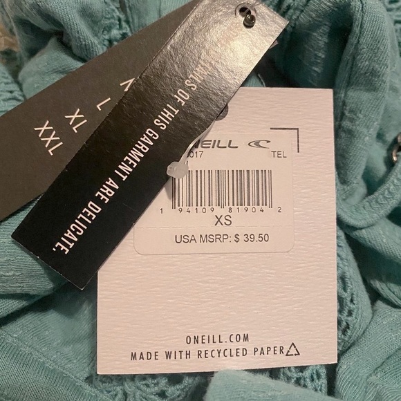 NWT O'Neill Sunbeam Tank in Teal XS - Picture 5 of 5